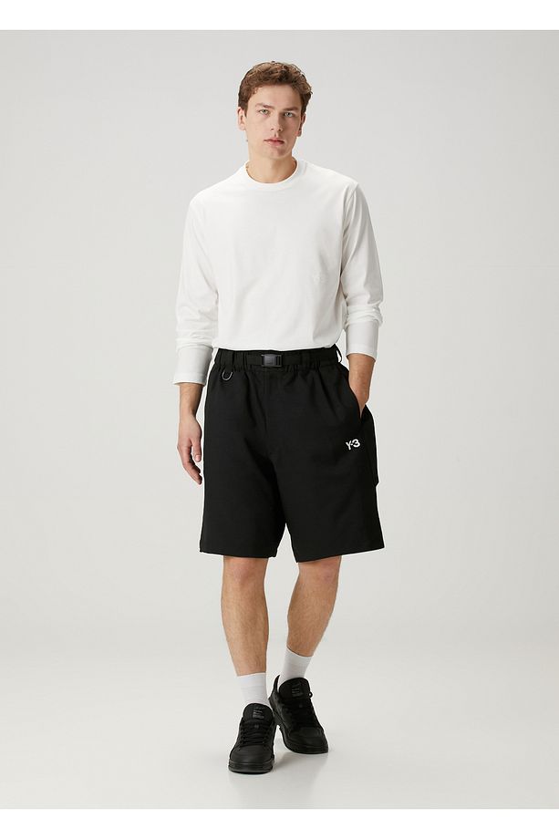 Uniform 3-Stripes Siyah Şort - 1