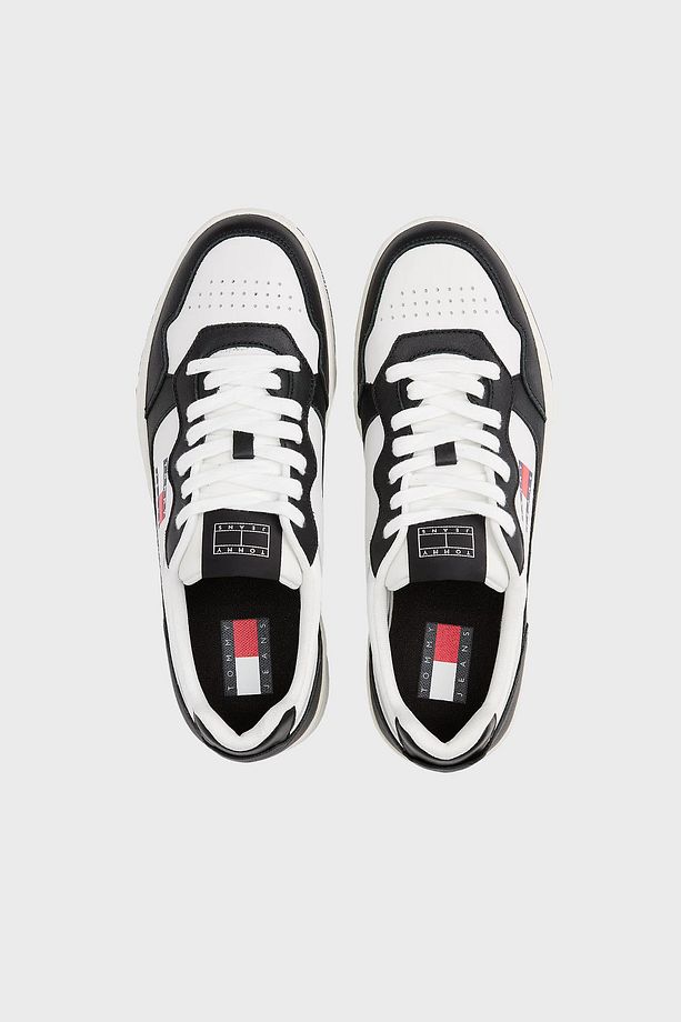 Deri Logolu Sneaker Ayakkabı Erkek AYAKKABI EM0EM01443 YBL - 3