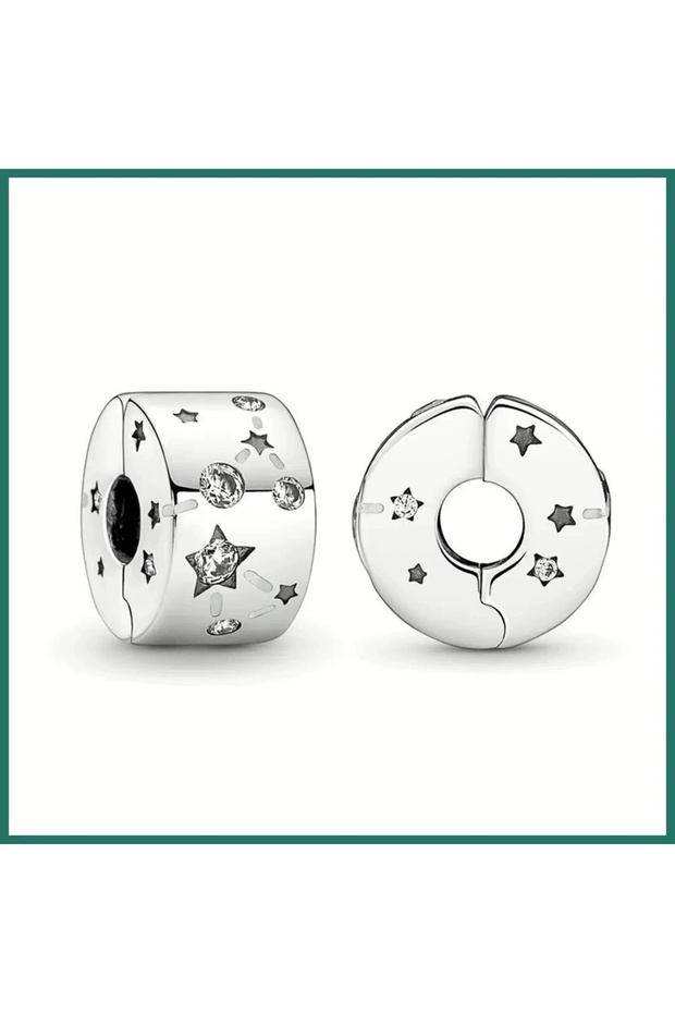 Stars and Galaxy Clip Charm / Asafaccessory
