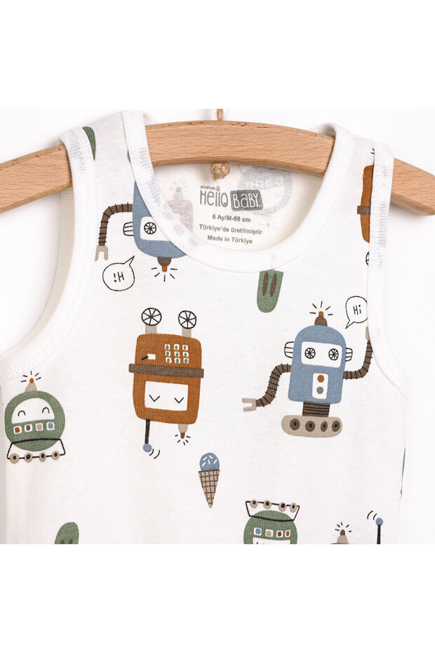 HelloBaby Erkek Atlet Body Erkek Bebek - 3