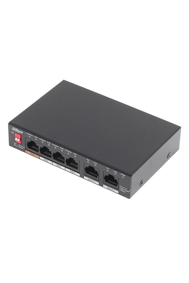 PFS3006-4GT-60-V2 4GE PoE Port (60W), 2GE Uplink Switch - 1
