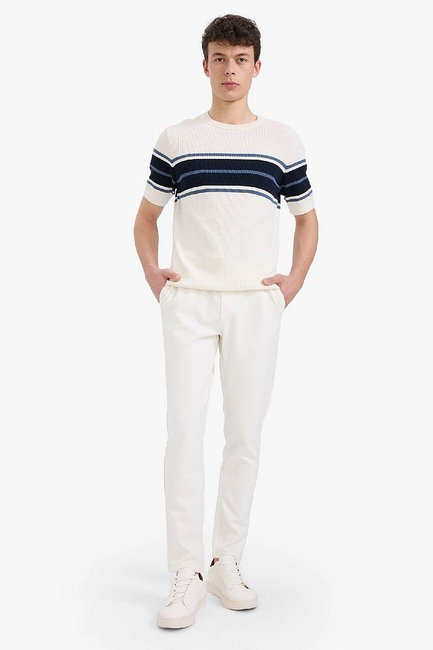 Jogger Pantolon Esnek Basic Düz Beli Bağcıklı Cepli Düz Paça C6022ax25sp - 4