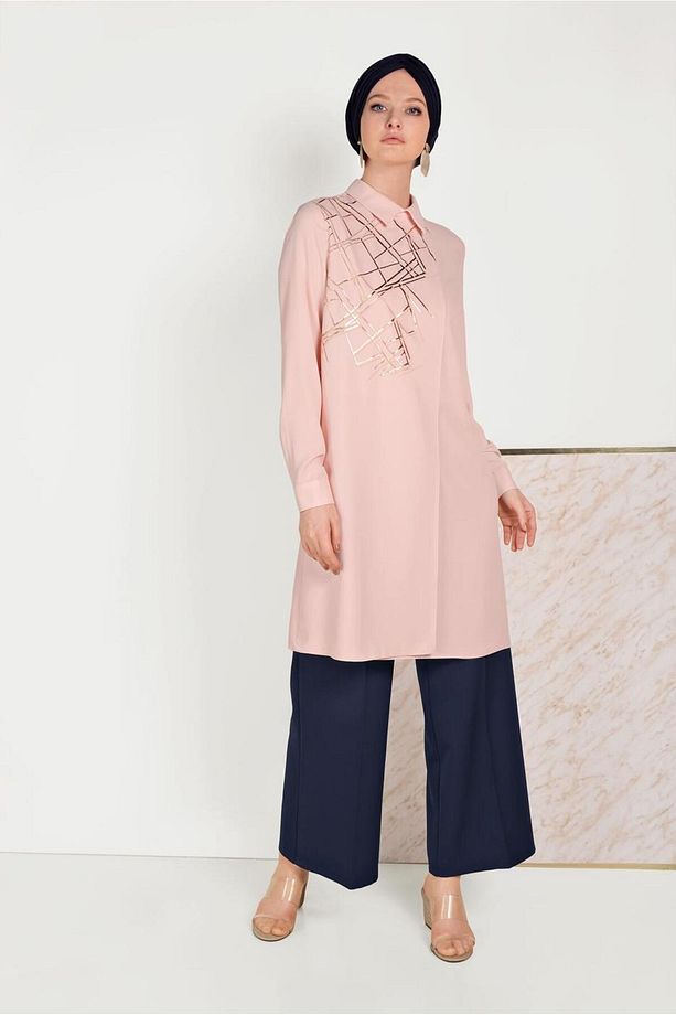 YALDIZ DETAYLI TUNİK 40469 - 1