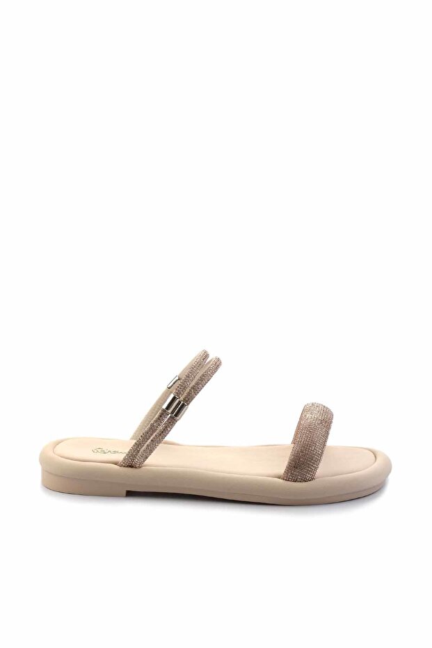 Beige Stretch Women's Sandals K 05499028117