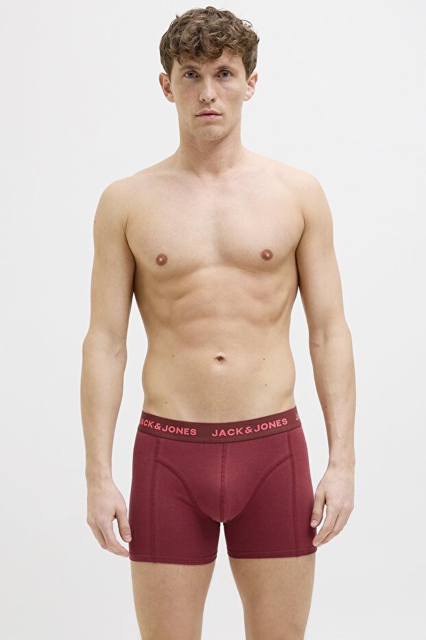 JACZANE SOLID TRUNKS 3 PACK - 2