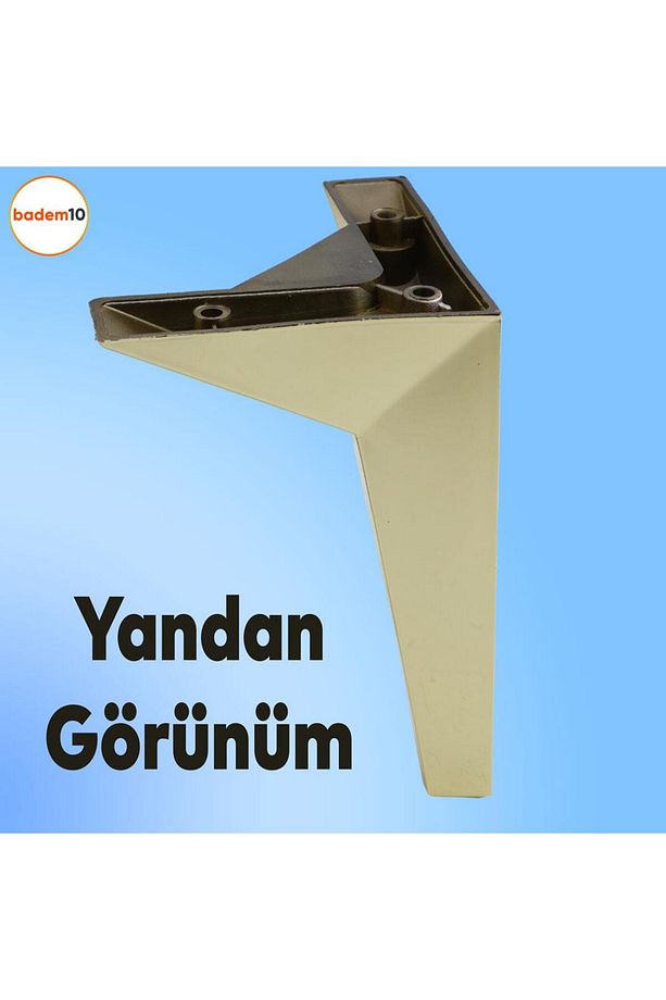Kale Mobilya Kanepe Ünite Koltuk Ayağı 23 Cm Altın Gold Konsol Yükseltici Yükseltme Lüks Ayakları - 7