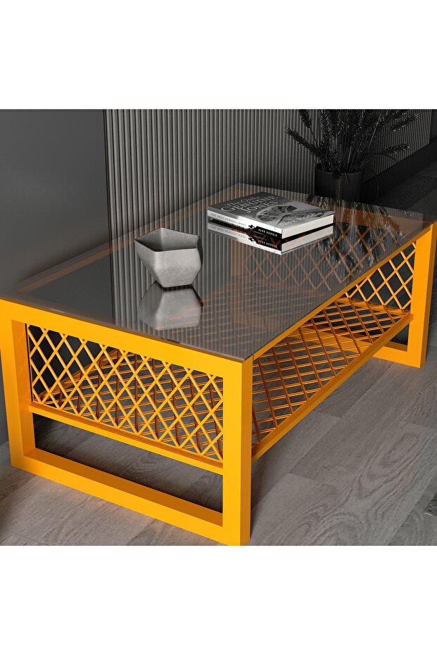 Gercalan Dikdörtgen Orta Sehpa - 3