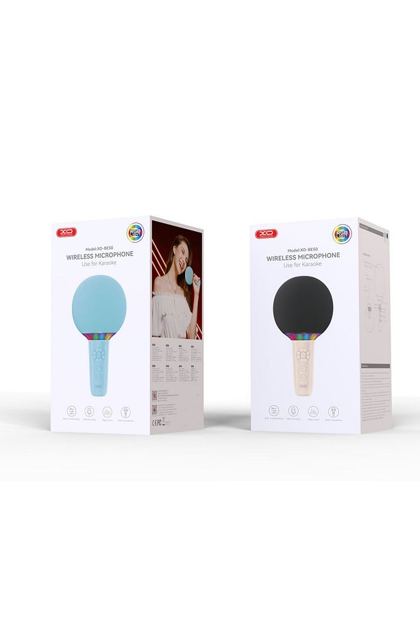 Lollipop Pro Bluetooth Kablosuz Mikrofon BE50,Karaoke Mikrofon,7W Güç,1200mAh Li-ion Batarya - 7