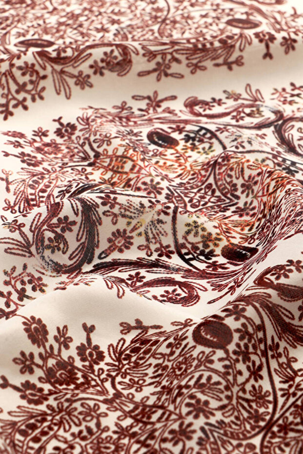 كريم نمط العرقية شال ناعم - 3