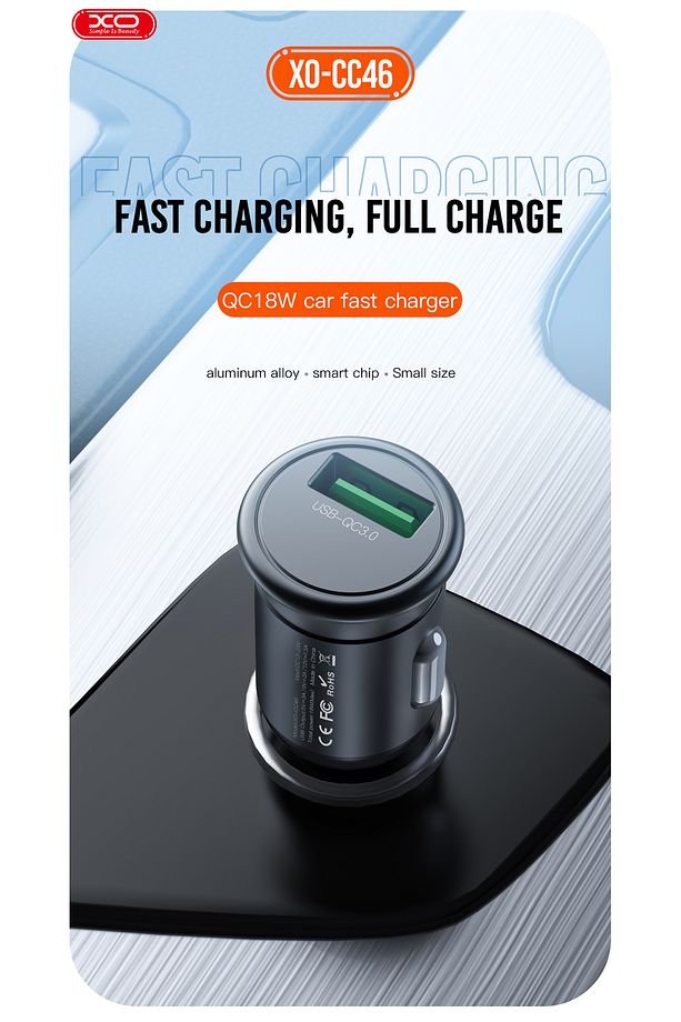 CC46 Araç Şarj Cihazı Lightning, 18W Hızlı Şarj, 12V-24V, USB-A, Aşırı Isınma ve Kısa Devre Koruması - 3