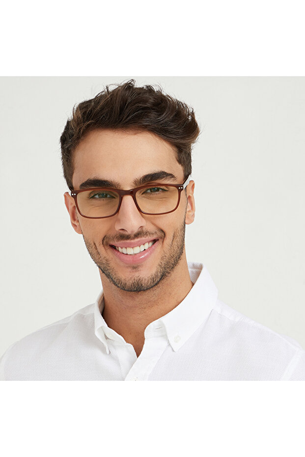 FEATHER Blue Light Glasses - Rectangle Men  Computer Glasses - 4