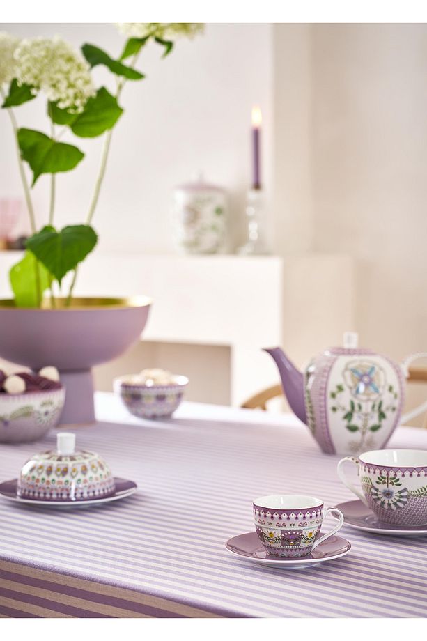 Lily Lotus Porselen 2li Kahve Fincanı Seti - 5