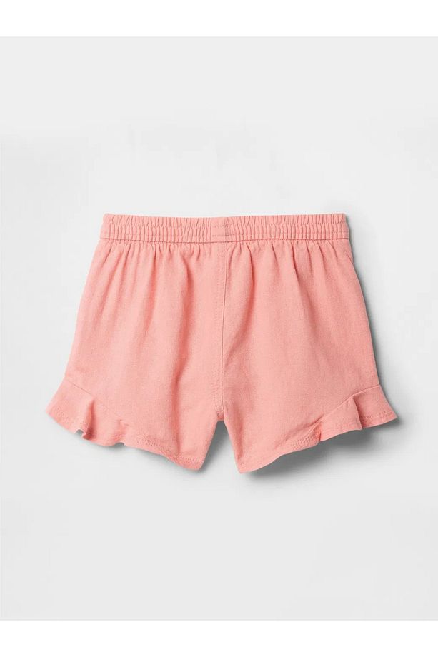 Kız Bebek Fırfırlı Pull-On Twill Şort Pembe - 3