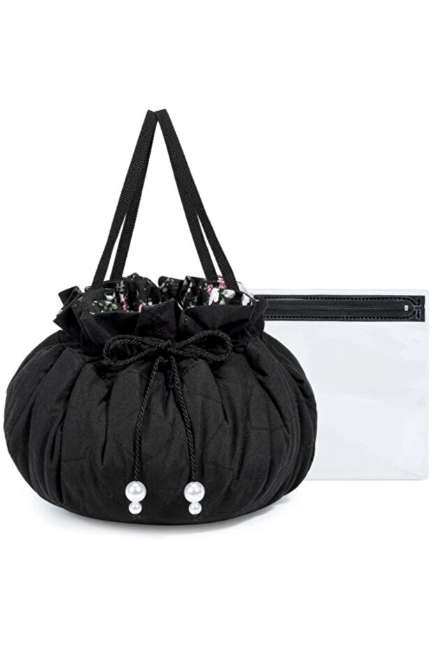 -Drawstring Make Up Bag - 1