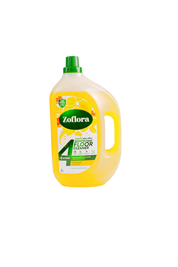 4 in 1 Disinfectant Floor Cleaner- Lemon Zing 3L