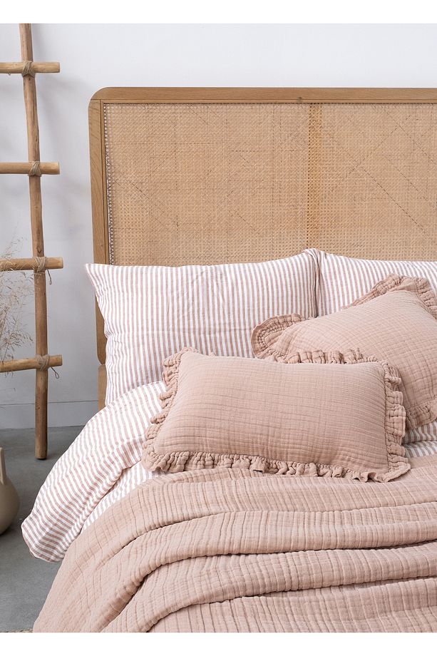 Linen Gauze Keten Cuban Sand Yatak Örtüsü Pike 200x220 cm - 3