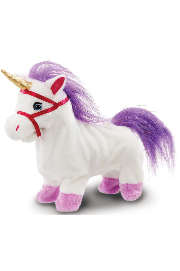 Pitter Patter Pets Walk Along Unicorns| Soft Toy | Interactive Plush Toy | Snuggling Plush Pet
