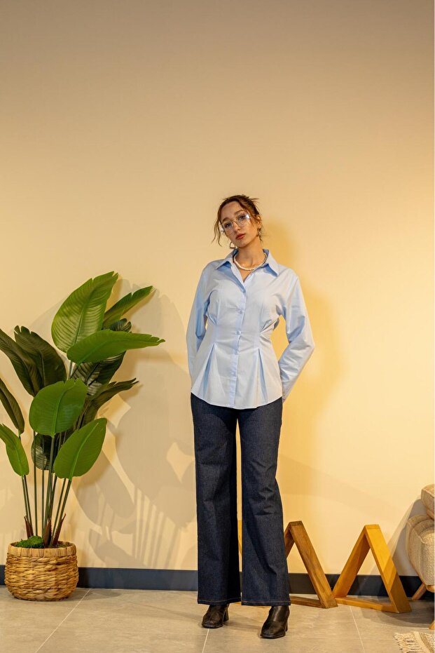 Küll Collection Belden Pensli Gömlek - 6