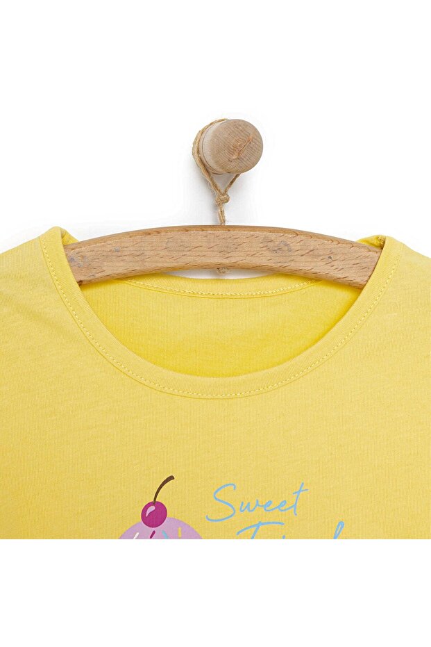 HelloBaby Basic Dondurma Baskılı Tshirt Kız Bebek - 3