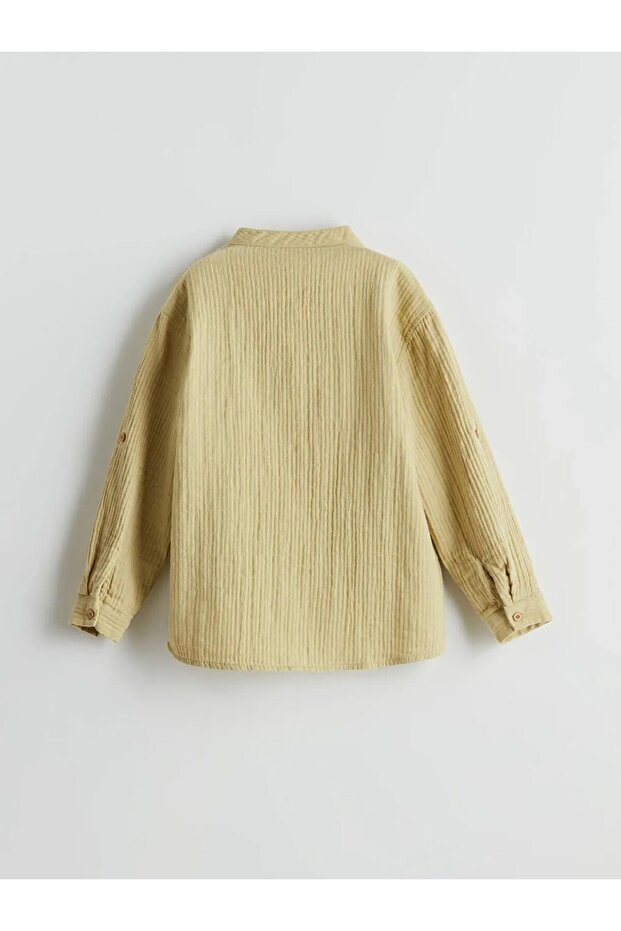 LCW Kids Hakim Yaka Basic Erkek Çocuk Gömlek - 4