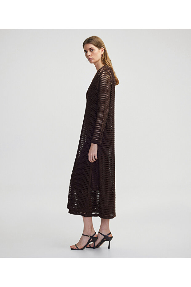 Ajurlu triko ceket - 2