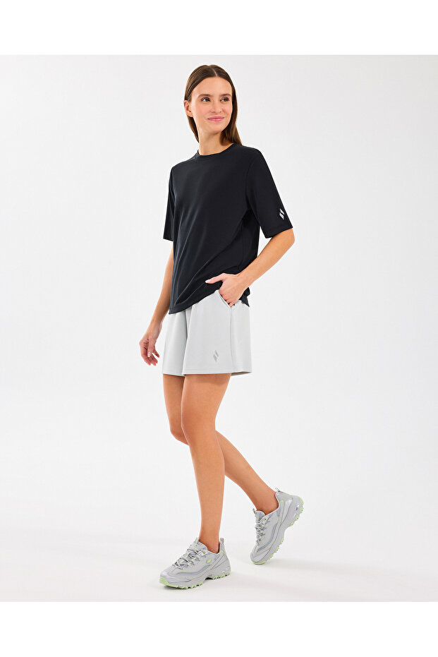 W Lounge Regular 5 Inch Sweatshort Kadın Gri Şort S2510059-035 - 1