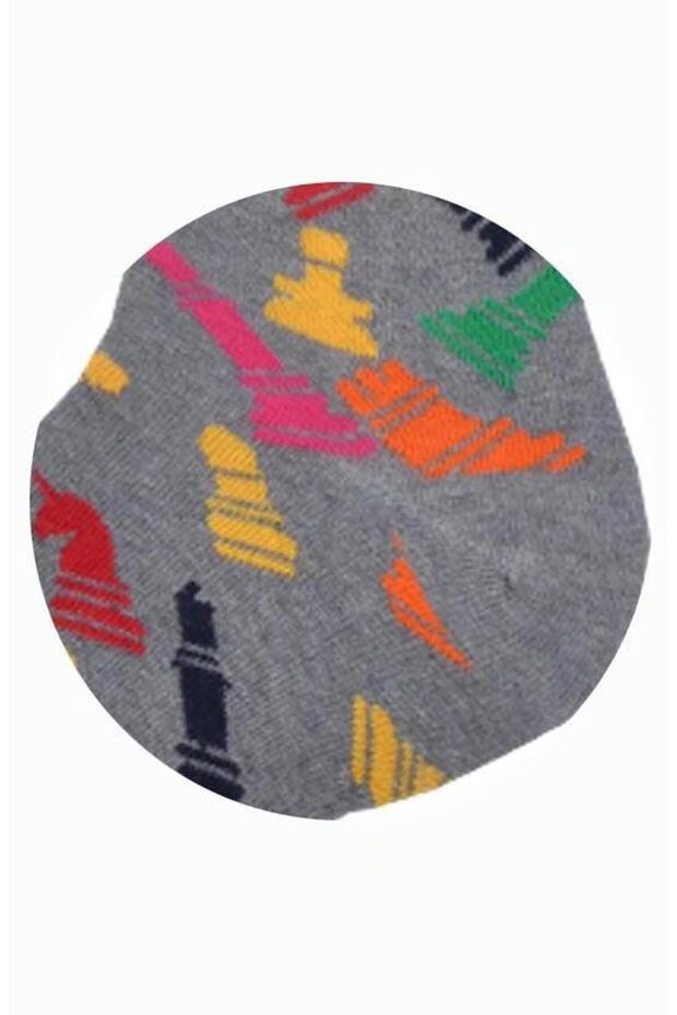 Chess Patterned Socks Men's Long Socks Clb - 6