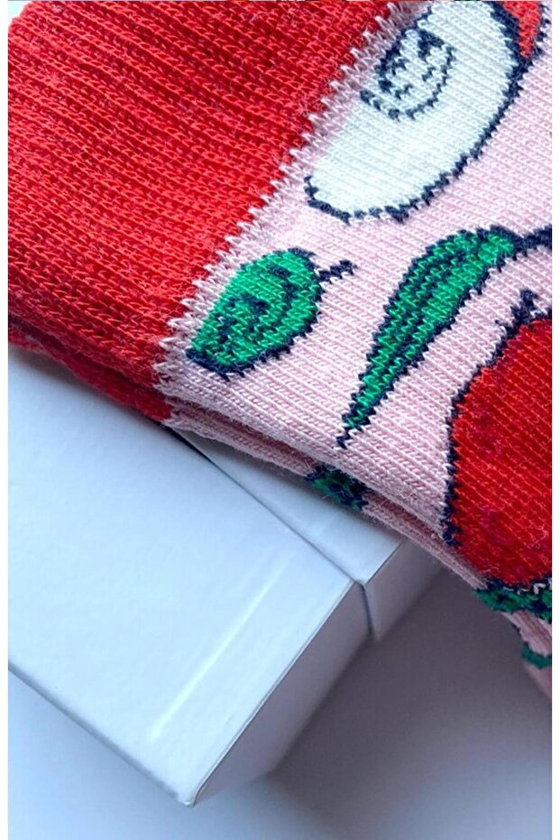 Apple Patterned Socks Men's Long Socks Clb - 6