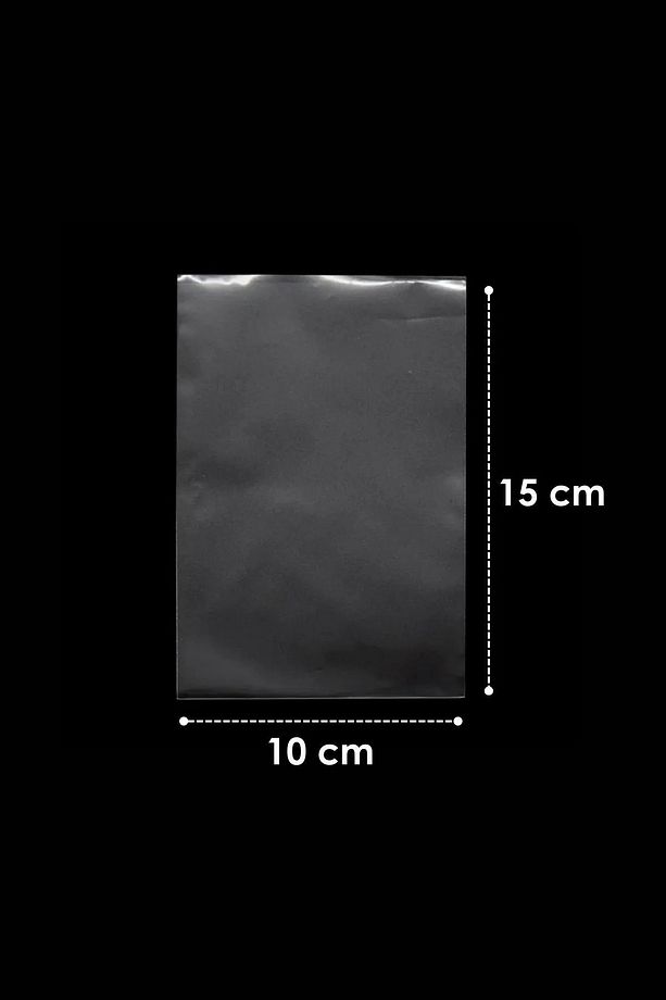 Şeffaf Parlak Bantsız Jelatin Poşet 10x15cm Kurabiye, Bijuteri, Kına, Takı  Poşeti 100 Adet - 1