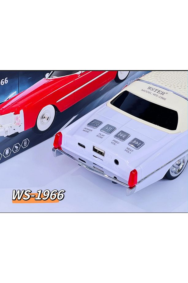CADİLLAC ELDORADO NOSTALJİK ARABA ŞEKLİNDE BLUETOOTH SPEAKER ŞARJLI KABLOSUZ HOPARLÖR - 6