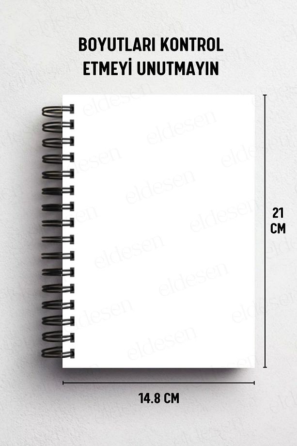 Spiralli Kalın Kapaklı Çizgisiz Defter, A5 Boyutunda 80 Yaprak 160 Sayfa, Çizgisiz Defter - 2