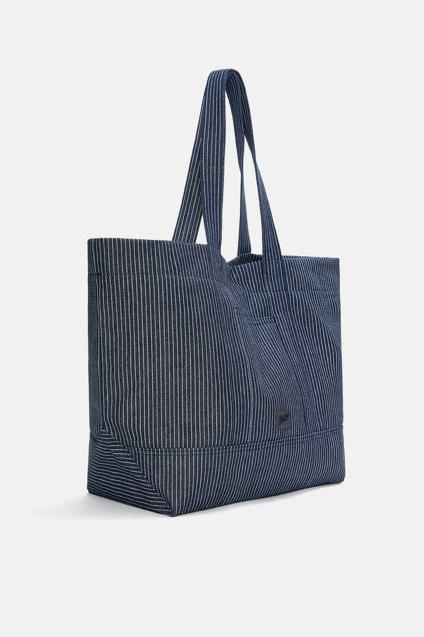 Çizgili STWD tote çanta - 3