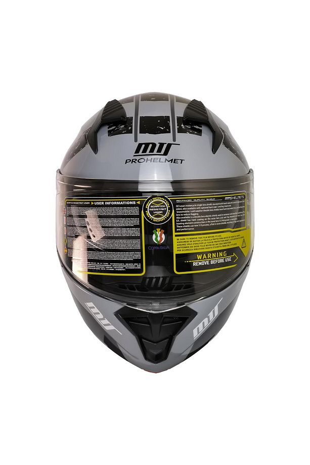 966 Wx10 Grey Çene Açılır Kask - 2