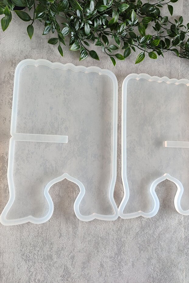 DALGALI DİKDÖRTGEN RAHLE SETİ EPOKSİ SİLİKON KALIBI - 2