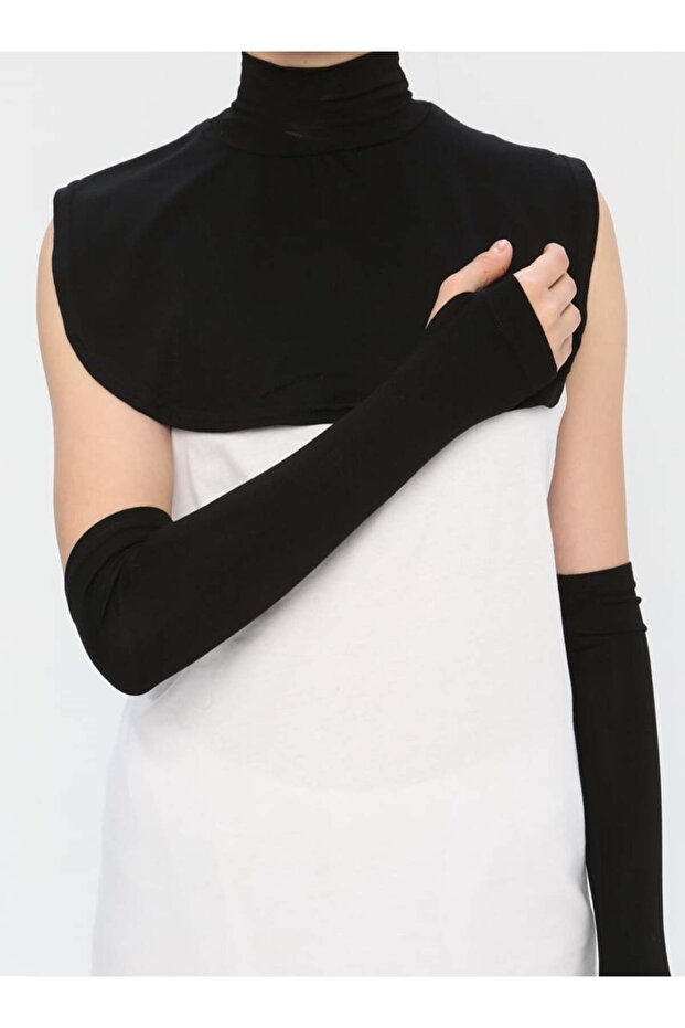 Collar & Armband Double Set - Black -