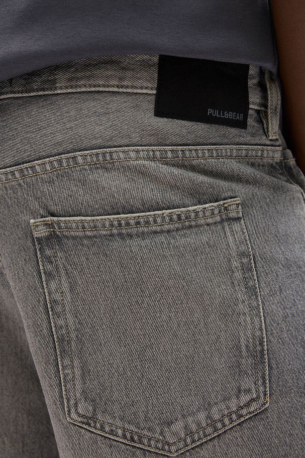 Standard fit denim bermuda şort - 3
