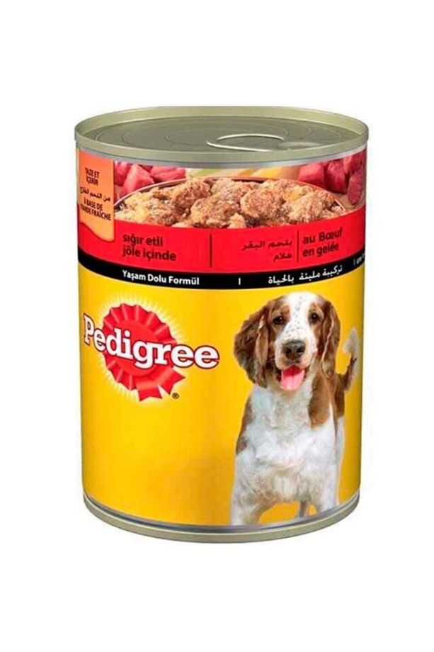 Biftekli Yetişkin Köpek Konserve Yaş Maması 12 X 400 gr - 2