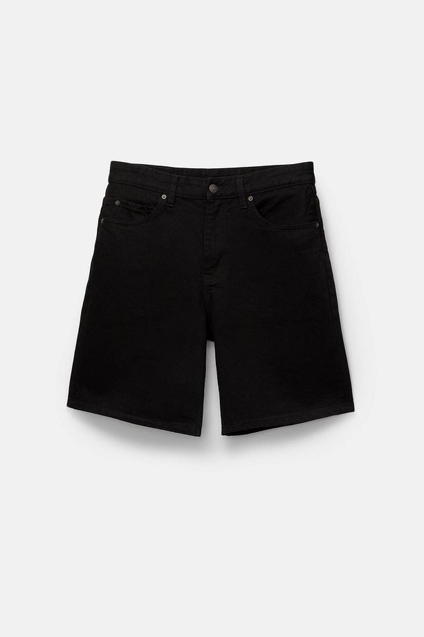 Standard fit denim bermuda şort - 6