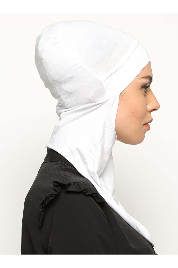 Practical Hijab Bone -White - - 4
