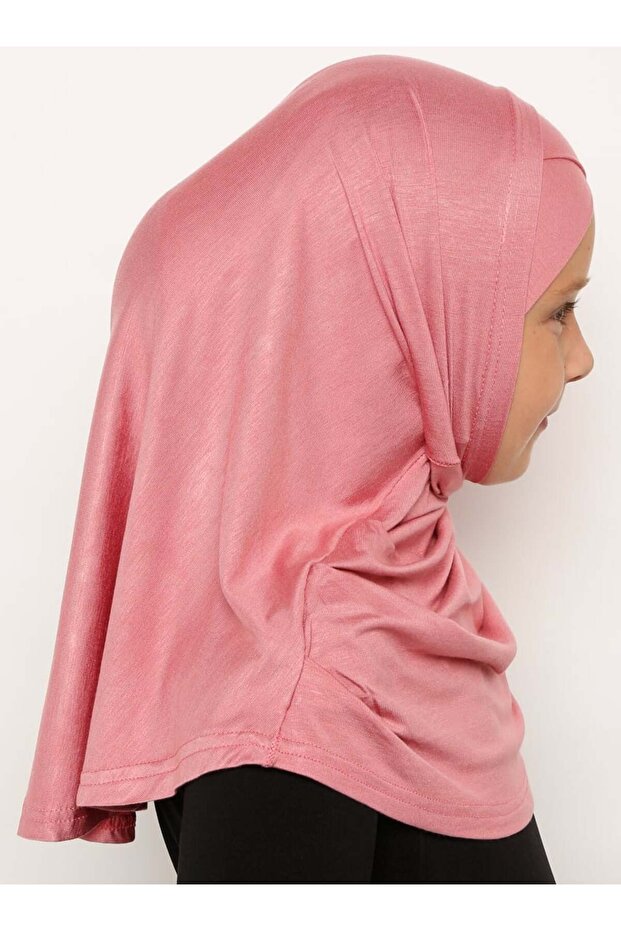 Çocuk Çapraz Bone - Gül Kurusu - - 3