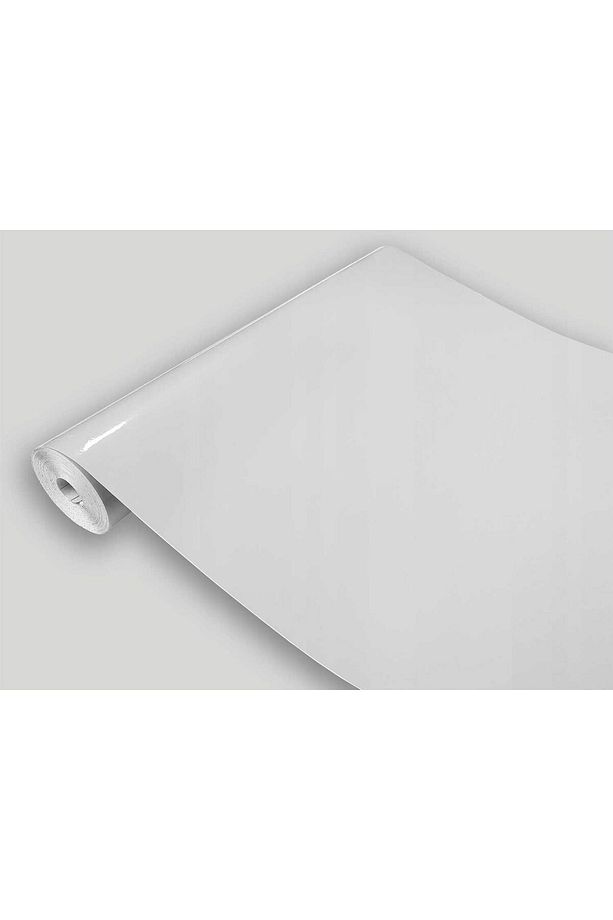 176-1987 Düz Parlak Açık Gri Kendinden Yapışkanlı Folyo ( 45 Cm X 1 Mt ) - 2