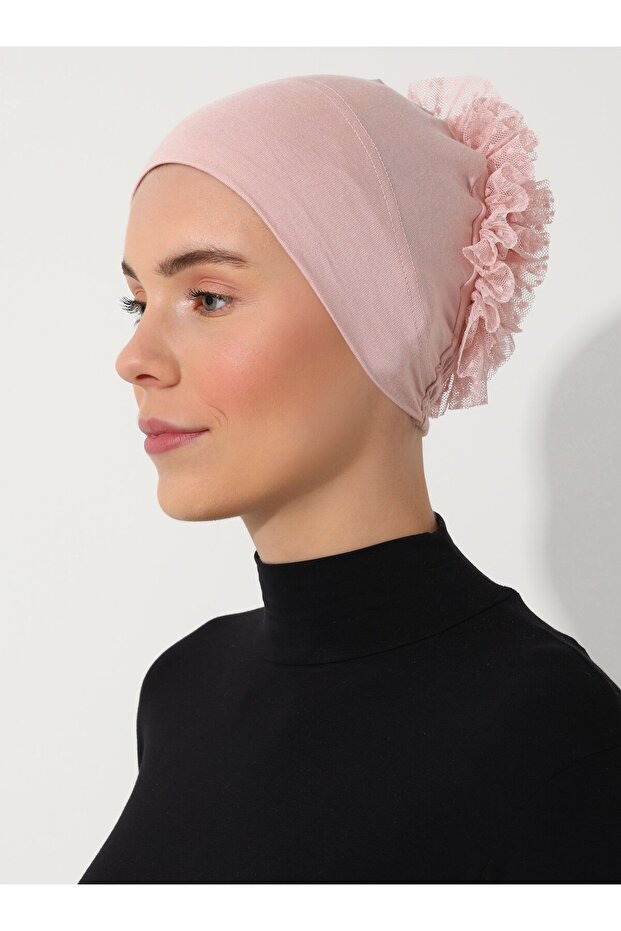 Topuzlu Bone - Pudra - Tuva - 4