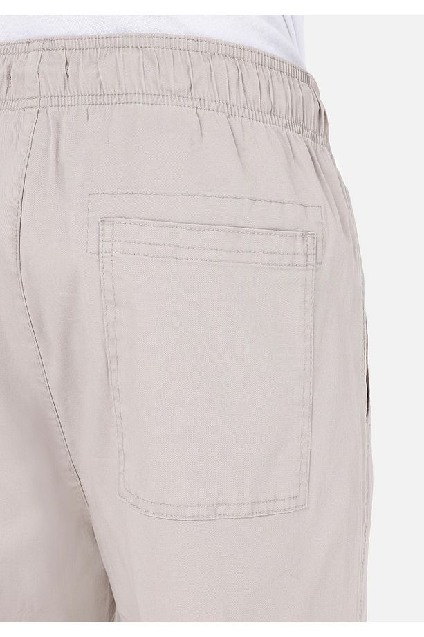 Regular Fit Düz Paça Orta Bel Bej Erkek Pantolon - 6