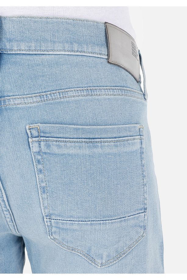 Slim Fit Düşük Bel Erkek İndigo Jean Şort - 6