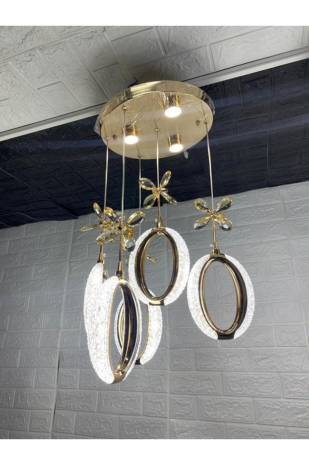 5'Lİ KRİSTAL EYES MODEL LED AVİZE - 1