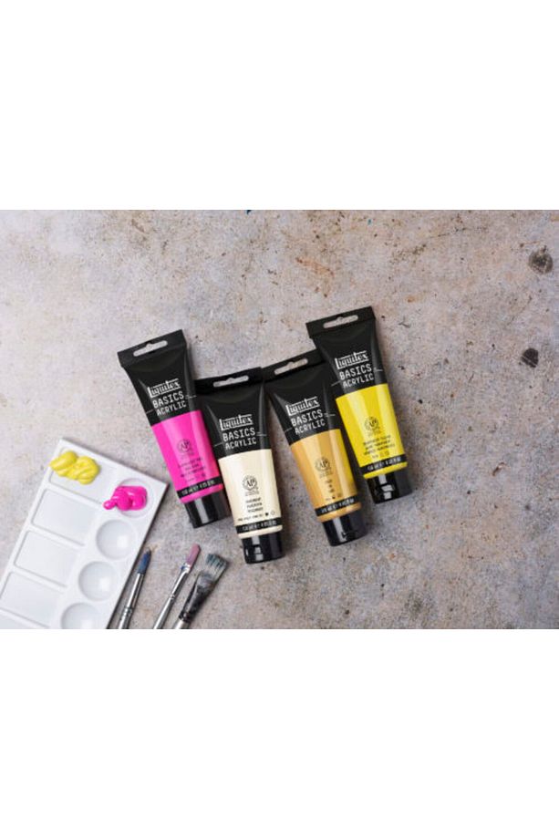 Basics 118ml Imagine Colors 4 Renk Akrilik Boya Seti - Çanta Hediyeli - 7