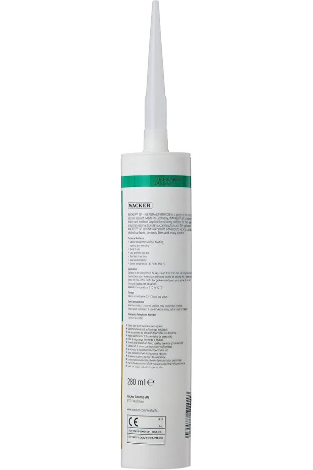 GP General Purpose Silicone Wacker Clear (280 ml) - 2
