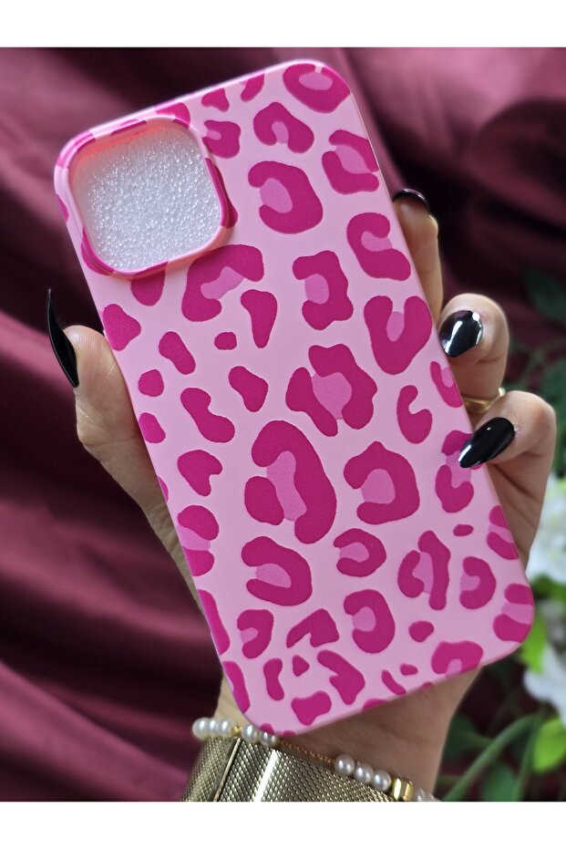 Pink Leopard Pattern Launch Case Compatible with iPhone 13/14 - 3