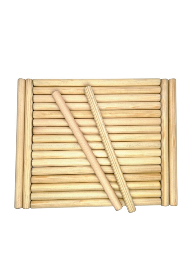 Wooden Rhythm Stick 20 Pairs 25 cm (40 Pcs)
