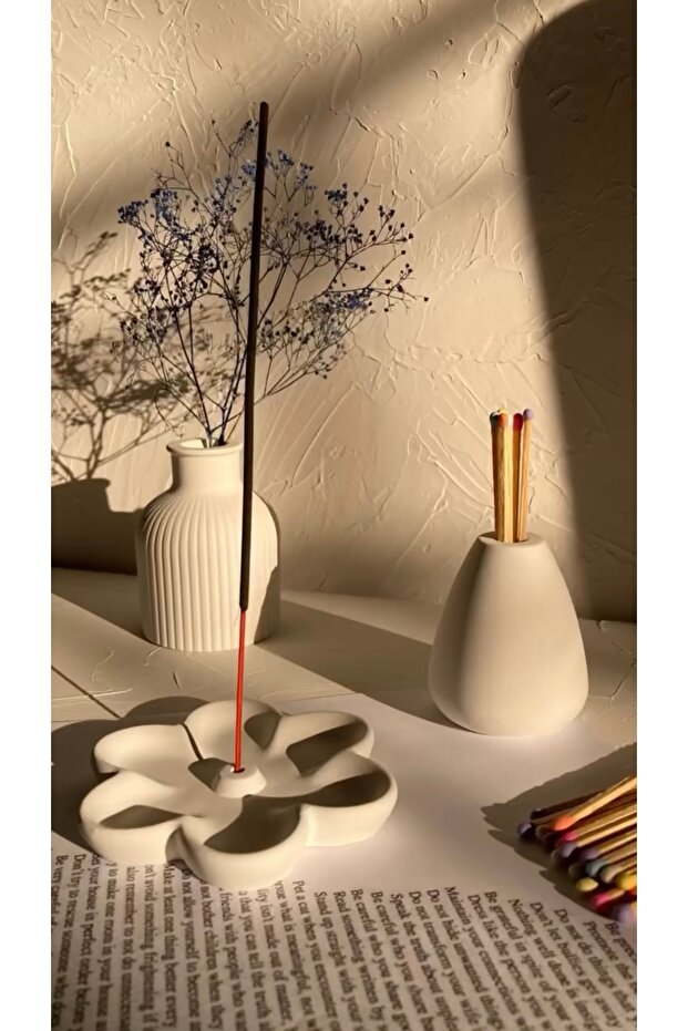 Çiçek Model Tütsülük (tütsü hediyeli) - 2